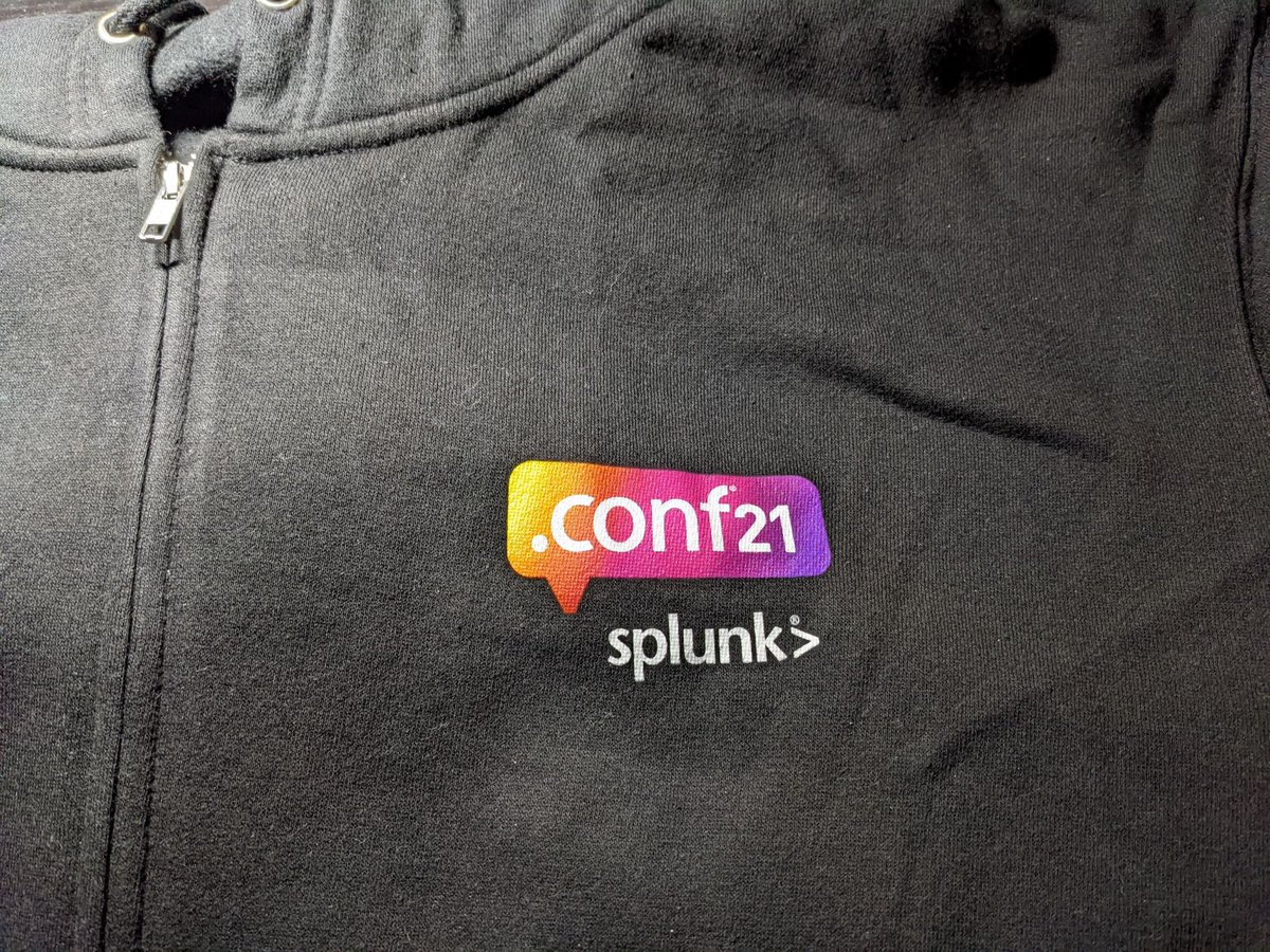 Israel_Torres's tweet photo. Awesome! I just received my @splunk .conf21 black zippered hoodie! Earlier than expected! If you haven't guessed it by now, I love zippered black hoodies! Who'd a thunk it? #splunkconf21 #splunk #splunklife https://t.co/mCHTld2BLQ