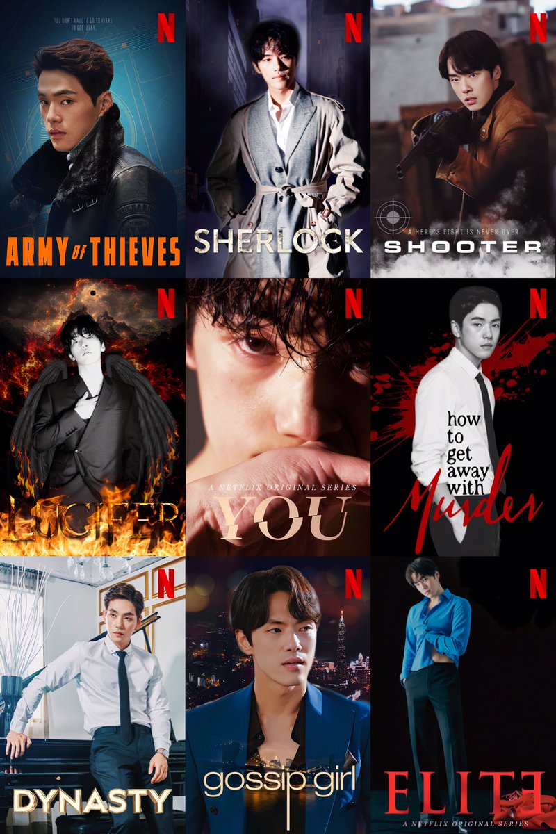 thedramaorbitx's tweet photo. So I decided to follow the trend and made an edit of Kim Jung Hyun in Netflix covers. 

Wish we could see him in this kind of role like these posters in the future

Edit - byeol476

#김정현 
#KimJungHyun https://t.co/hCUINOo9Cb