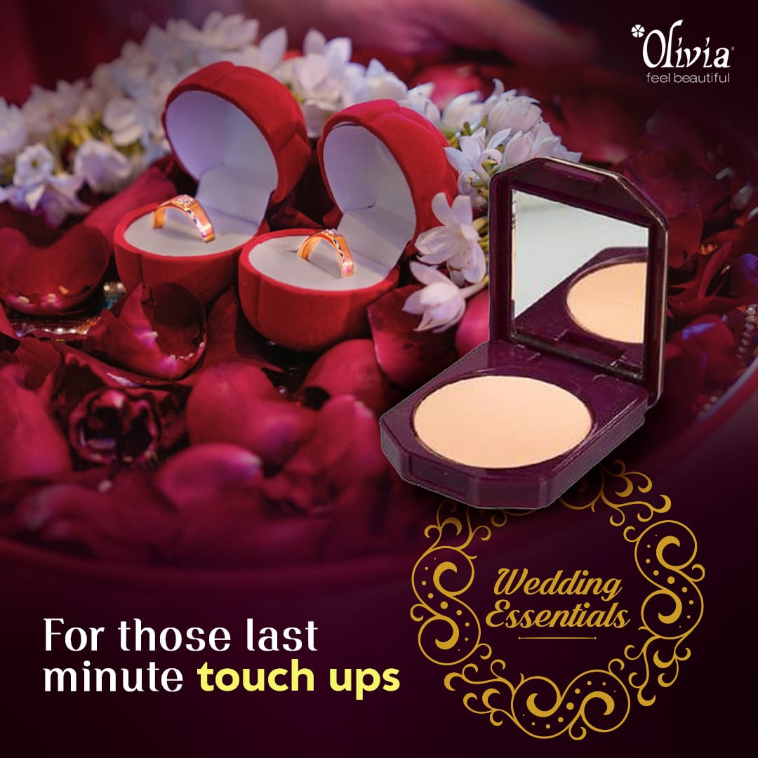 OliviaBeautyIN's tweet photo. The oil-free formula of the powder compact will give you a radiant matte finish while softening fine lines - making you look perfect for that special moment of your life.
.
.
.
#OliviaCosmetics #FeelBeautiful #OliviaPowderCompact #Makeup #Beauty #WeddingEssentials https://t.co/5rUP9NplxG