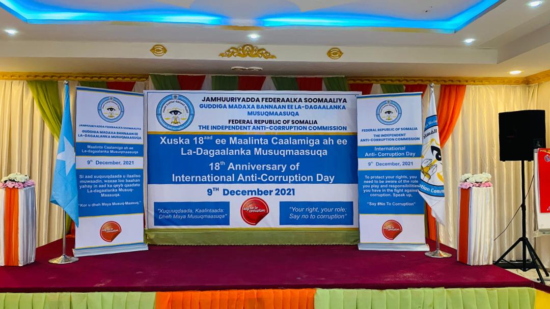 IACC_Somalia's tweet photo. Today is 18th Anniversary of International #AntiCorruptionDay 9th December. Stage is set. As @IACC_Somalia marks the day, tune in here for more updates.
#SayNoToCorruption #Somalia #RecoverWithIntegrity https://t.co/zgPwXFAVOm