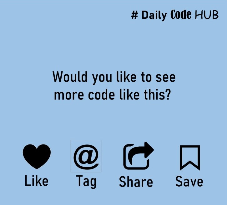 InnovationMerge's tweet photo. Day 361 DailyCodeHub
{Refresh}[Revise]<Reshare>
#Python #programming #Coding #pythoncode #data #pythonlearning #tech #codingbootcamp #codinglife #dailycoding  #100DaysOfCode #dailycodehub #dailylearning #DataScience #programminglife #MachineLearning #technology #NLP #Data #techno https://t.co/th3qkq7IOG