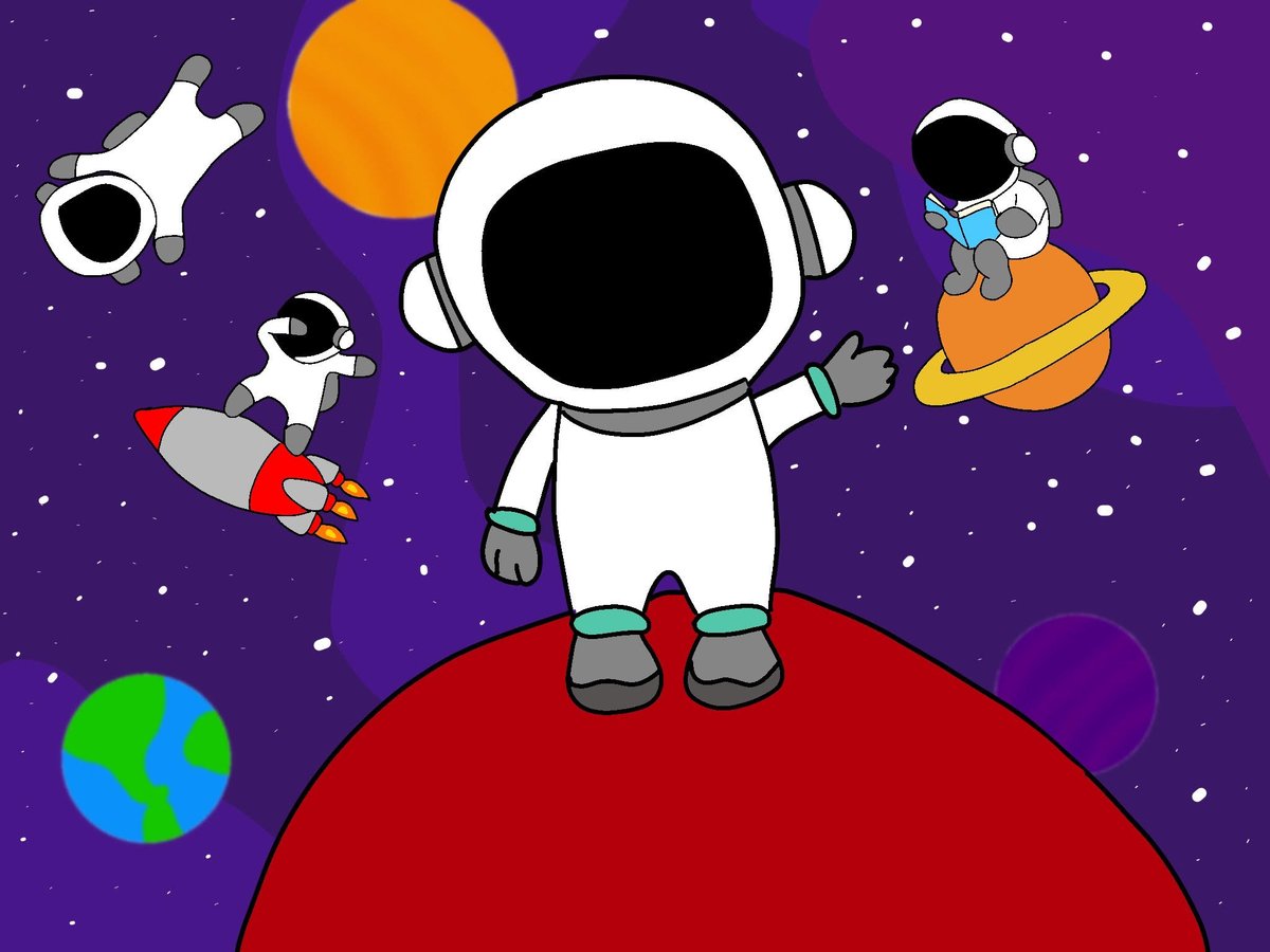 This is my newest nft (first of the collection, you can offer on the link in my description #NFT #cryptocurrency #ETH #crypto #art #space