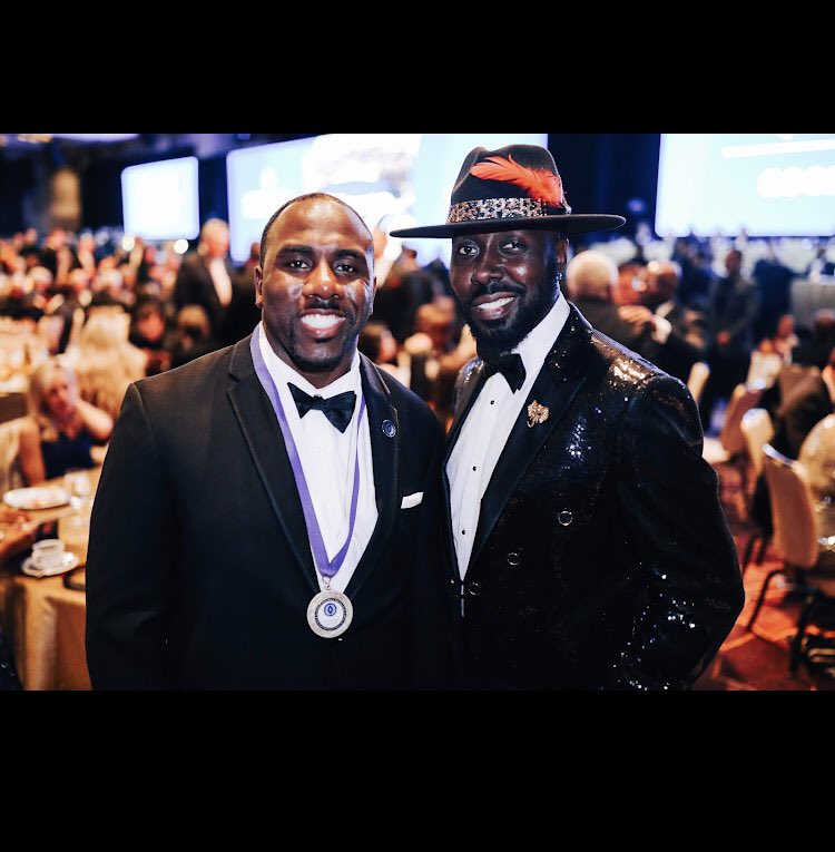 Dprincespiller's tweet photo. Congrats again Baby Bro! #collegefootballhalloffame https://t.co/DvM91XDwUH