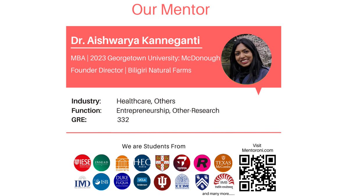 mentoroni's tweet photo. We are super proud to introduce you to our next Mentor.

To connect with students from Top B-schools and professionals from Top Companies around the world visit: https://t.co/shoYiMworV

#ourproudmentor #education #mentorship #georgetownuniversity #enterprenuer #mentoroni #career https://t.co/ORAl5n4EJl