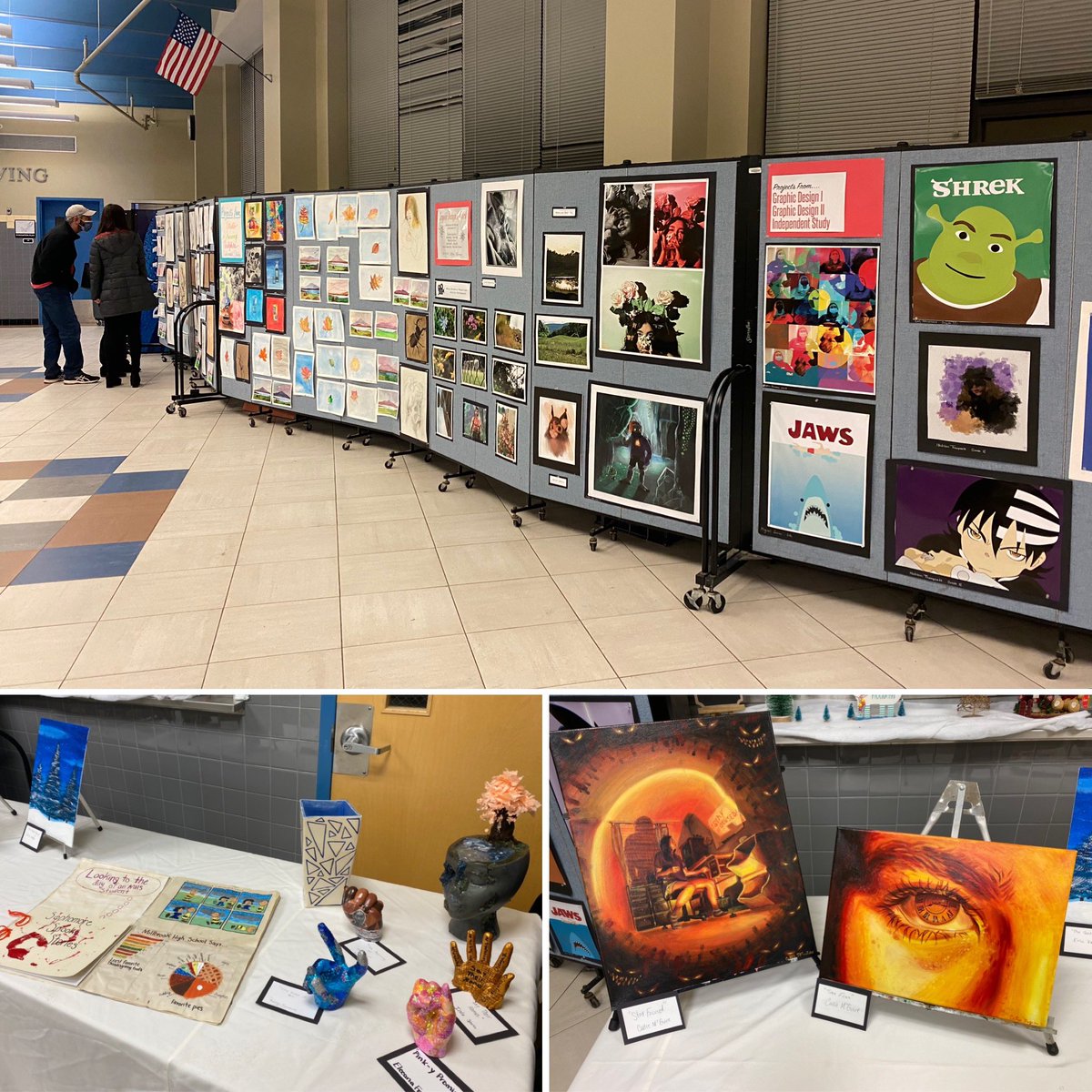 mrscring's tweet photo. 2021 Winter Concert &amp; Art Display. Congrats to all the performers and artists! https://t.co/WH8ZfFuDnF