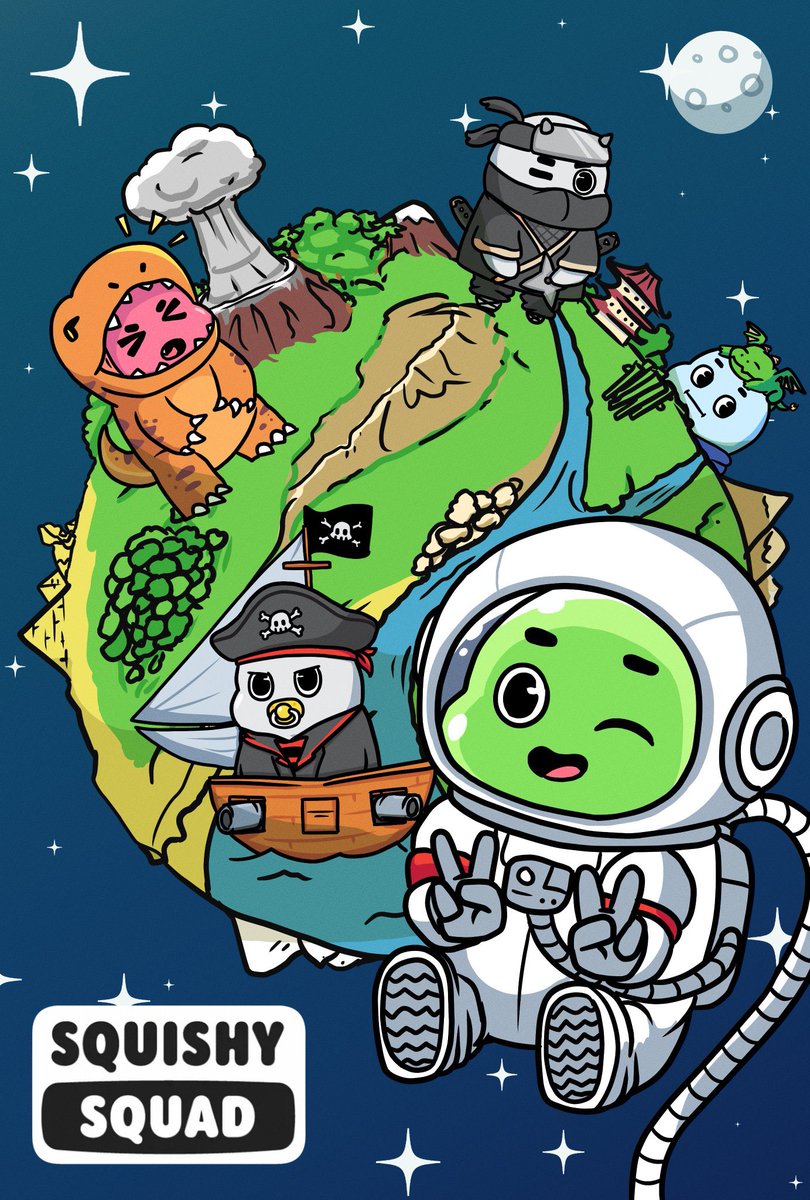 🚨NFT GIVEAWAY🚨
Giving away a FREE squishy squad NFT

How to enter:
- Follow <a href="/SquishySquadNFT/">Squishy Squad</a>
- Like &amp; Retweet
- Have a Squish as your Twitter pfp

Good luck Squishy Squad! ❤️