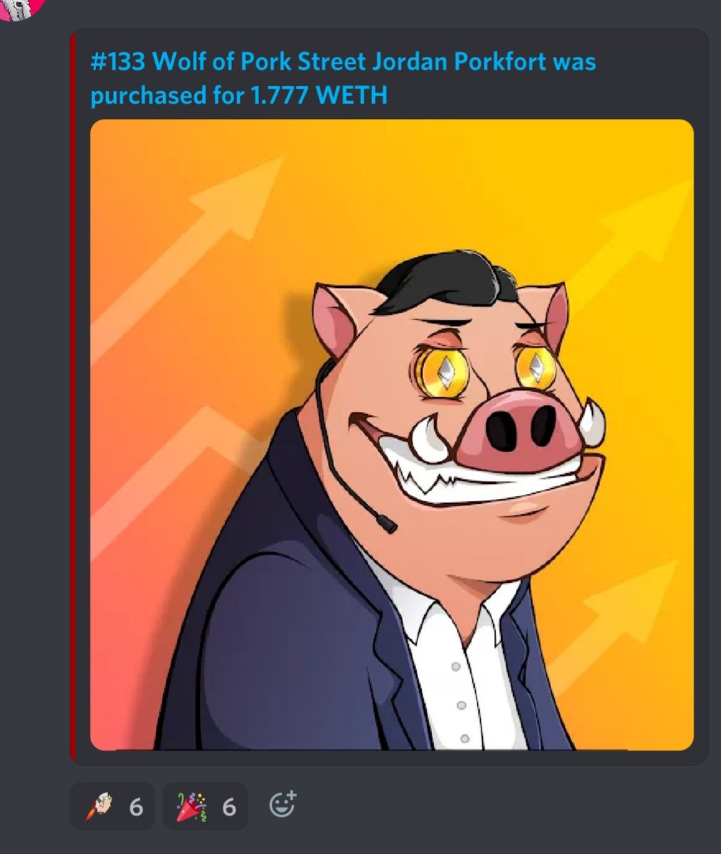 ShiguyCrypto's tweet photo. Just scooped this clean porkemon @PORK1984 for .007 right before a whale came in and scooped up to .02, it's a .5% trait! Let's gooo! And the #1 rarity auctioned off for 1.7 eth #pork1984 #NFTCommunity #oink #porkforce https://t.co/RciCsGq2Or