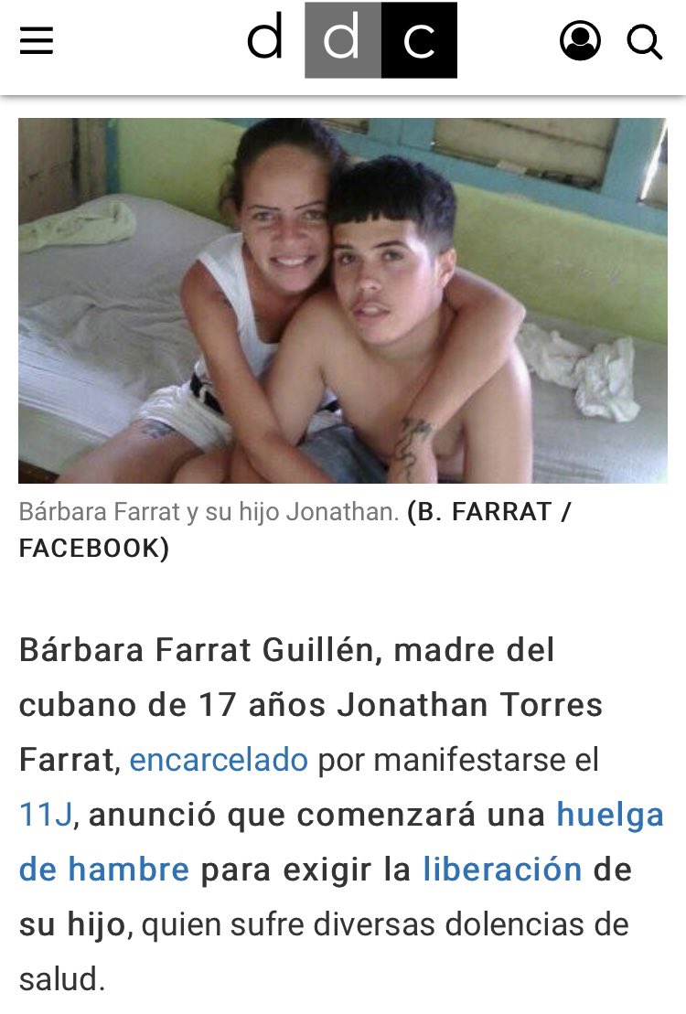 CarlaPaneca's tweet photo. Libertad inmediata y sin cargos para el niño cubano Jonathan Torres Farrat preso por manifestarse el #11JCuba 
#LibertadParaJonathanTorres #FreeJonathanTorres #Cuba 
💔 Son niños ! Suéltenlos Ya! 
#LibertadParaLosNiñosDel11J 
#NavidadSinPresosPoliticos https://t.co/ryW4N1NOZW