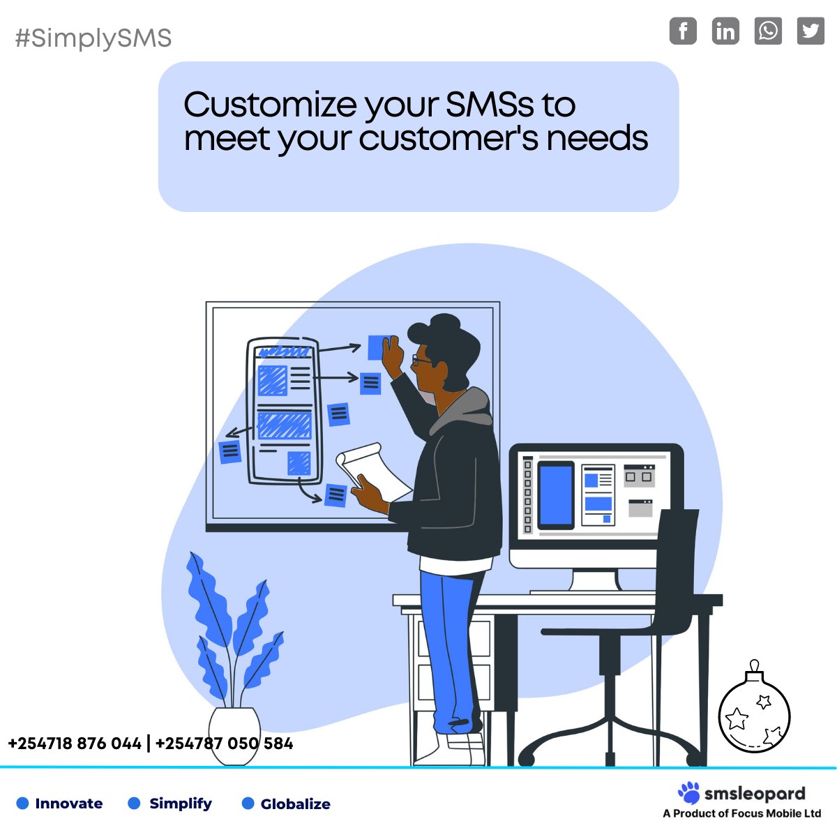 SMSLeopard's tweet photo. #SMSTip - sending personalized messages to targeted customers can significantly increase your conversion rate. Studies show that sending the right message to your customers at the right time can boost conversion by at least 50%. #SMSLeopard #SimplySMS https://t.co/uqkHrMXnks