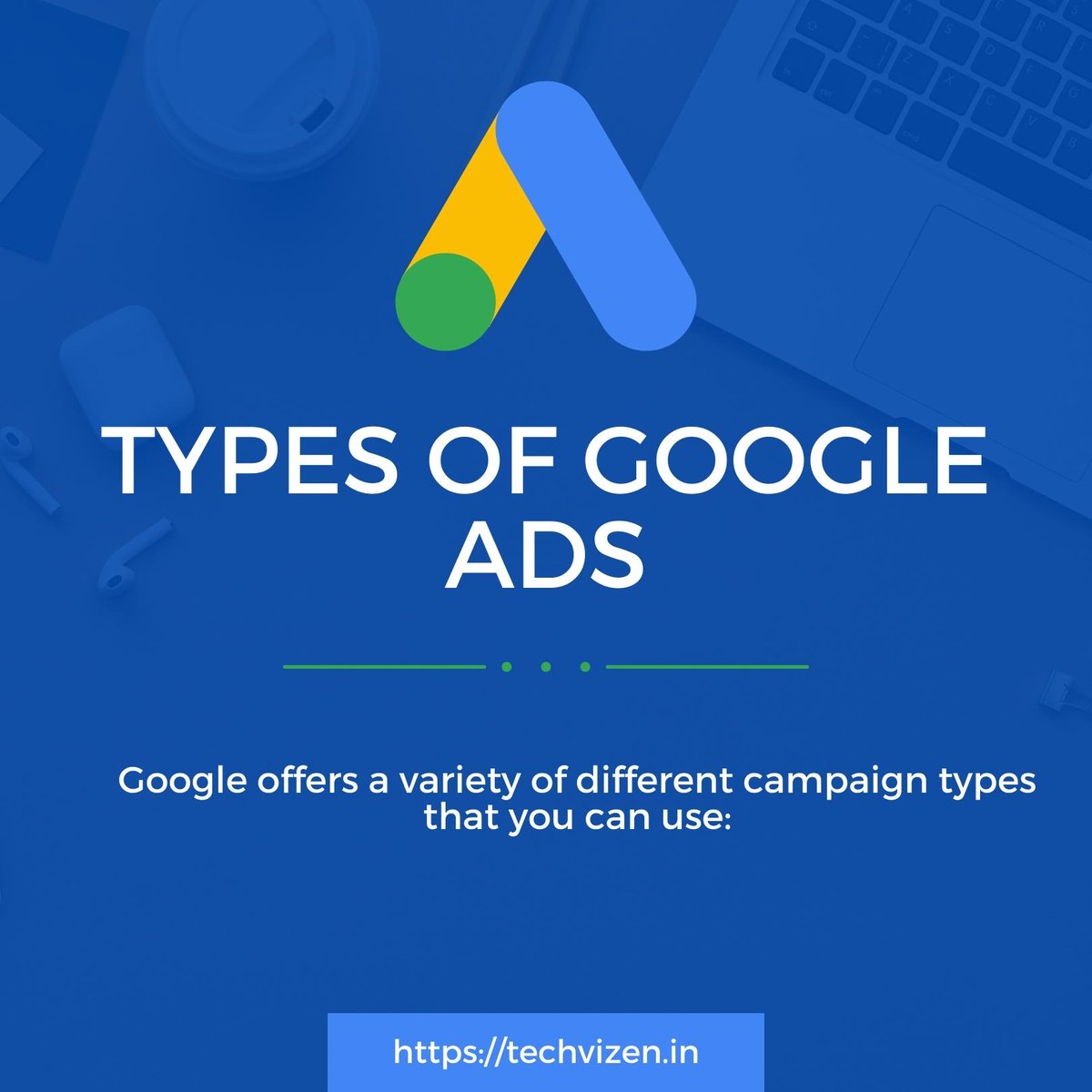 TechVizen's tweet photo. Google Adwords campaign types 
.
https://t.co/hNnWkgX3TS
.
#websitedeveloper #website #websitedesign #websitedevelopment #websitedesigner #webdesign #webdevelopment #techvizen #ecommercedevelopment #business #businessgrowth #google #googleadsexpert #googleadwords #googleanalytics https://t.co/1EC0Udwsyx