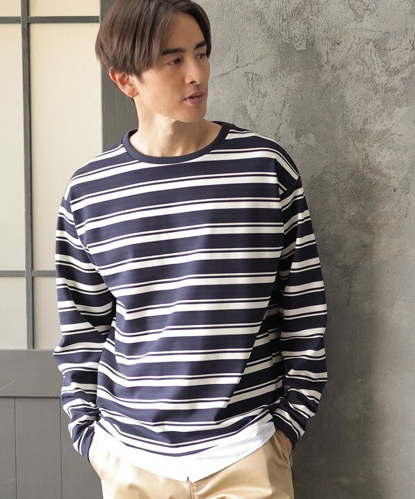 unionstation_o's tweet photo. 【FINE BOYS 1月号掲載】

✔️ポンチボーダーカットソー
（M0513UTR34）

ただいま発売中のファインボーイズ1月号35ページでSnow Manの目黒蓮様に着用して頂きました‼️✨

#snowman 
＃目黒蓮 https://t.co/GqANPOr5n4
