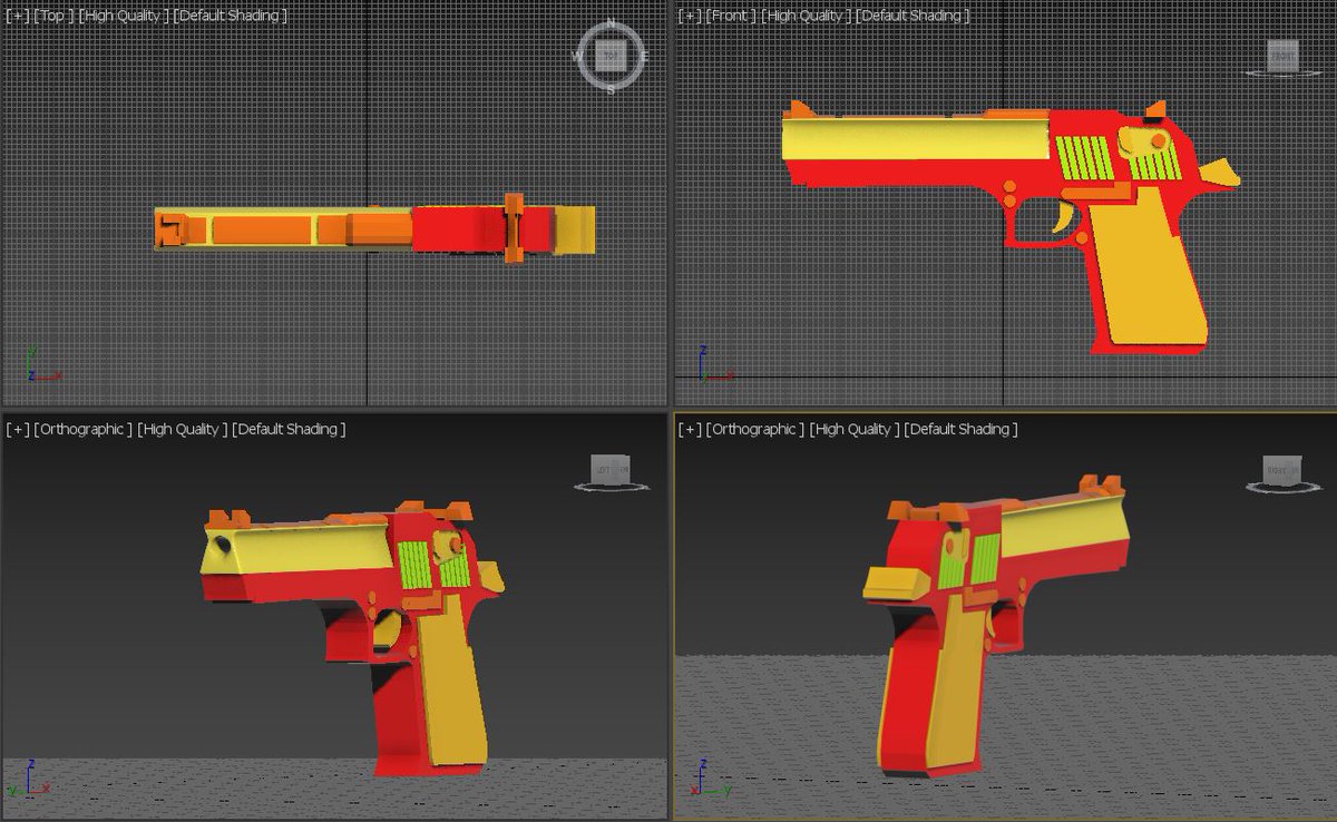 Kasuke416's tweet photo. Finished on my Desert Eagle gun model in 3D Studio max which I make a "Fire themed" skin.

 #GameDev #3dsMax #3DModeling https://t.co/taMCRMlWW4