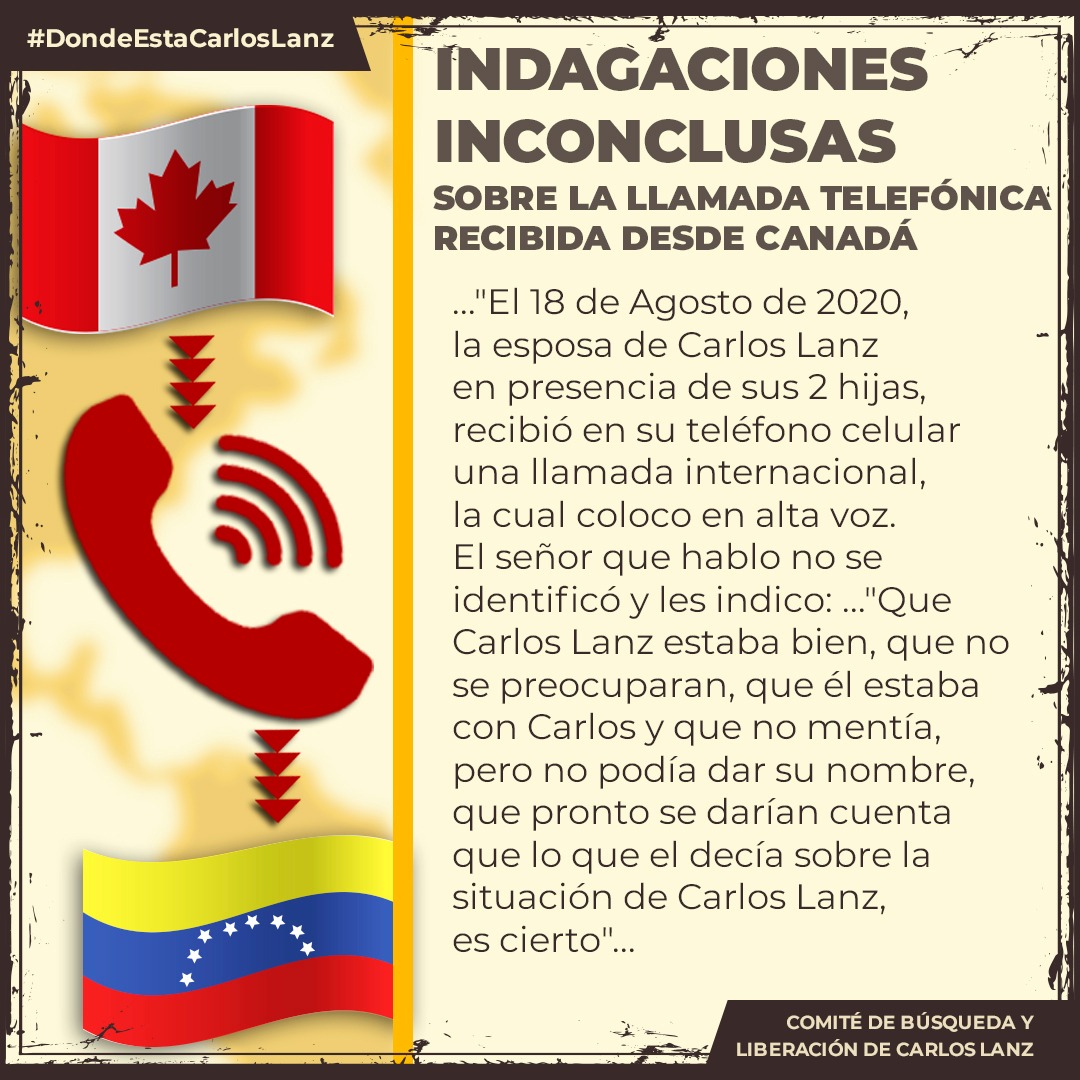 Josefina_M_S's tweet photo. @TarekWiliamSaab que pasó con las indagaciones de esta llamada? Cuáles son los resultados? Por qué tanto silencio después de años del secuestro de #DondeEstaCarlosLanz https://t.co/CgXQx9nNZ0