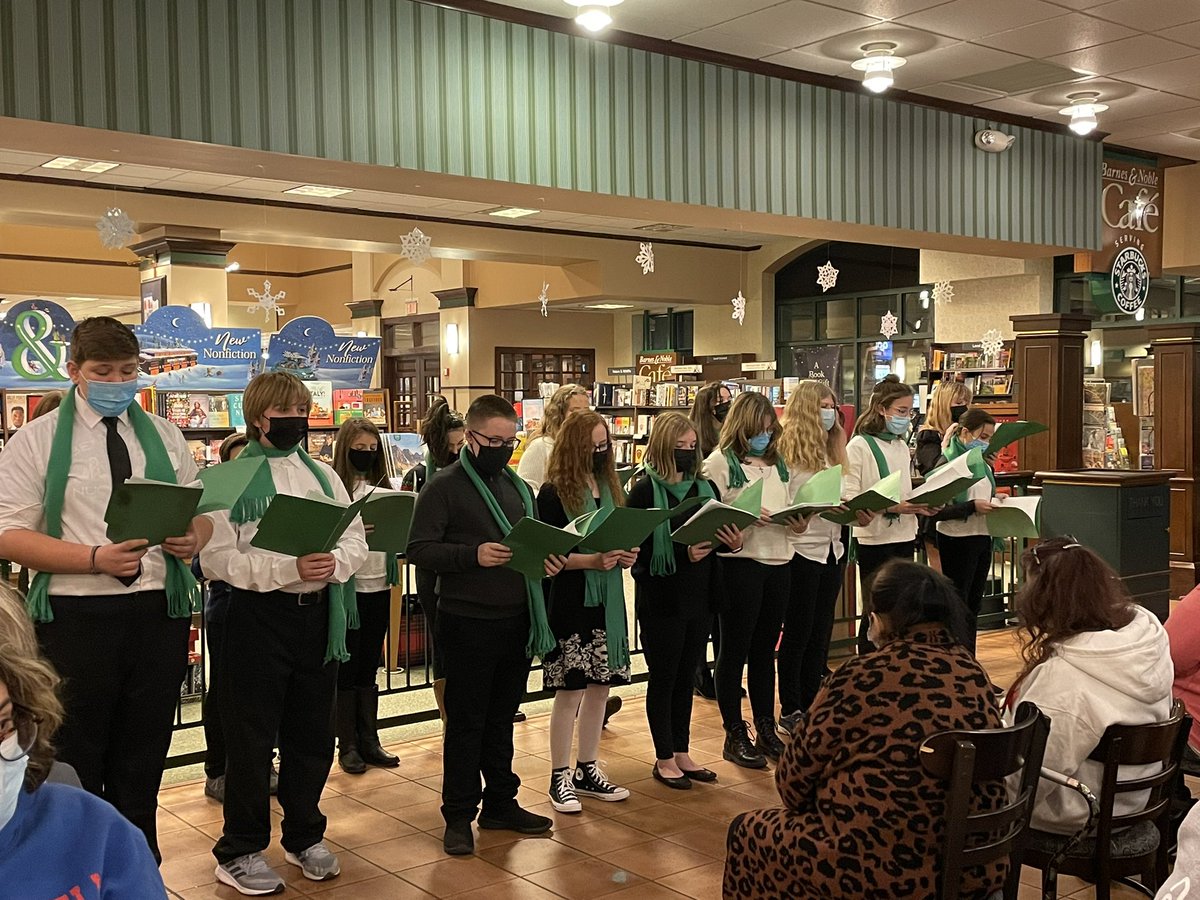 Enjoying listening to holiday songs by the talented carolers of TMS and THS! Great job putting everyone in the holiday spirit! <a href="/TyngsMiddle/">Tyngsborough Middle</a> <a href="/tyngstheatre/">Tyngsborough Theatre</a> <a href="/TyngHighPrin/">Jeffrey Ogden</a>