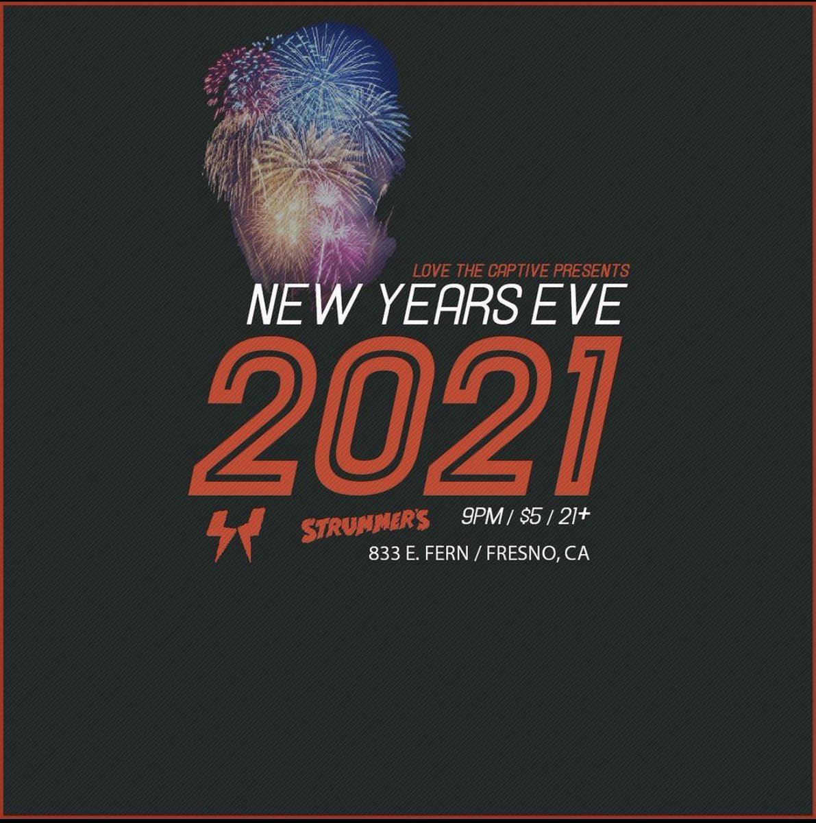 ⚡NYE 2021⚡
DEC 31 (FRIDAY) / 9PM / $5 /21+
2 Stages, 1 crazy night! 
Tickets: link in bio