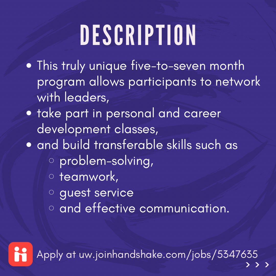 UWCareerCtr's tweet photo. Apply for the Disney College Program at The Walt Disney Company!
Use this link to get started: https://t.co/ZTME41V0eW

For more about the roles you may be assigned to, use this link here https://t.co/3GEdOOvy2w

Applications are due April 30, 2022 @ 9:00 AM

#Disneyland #Career https://t.co/3xT2Pz58jP