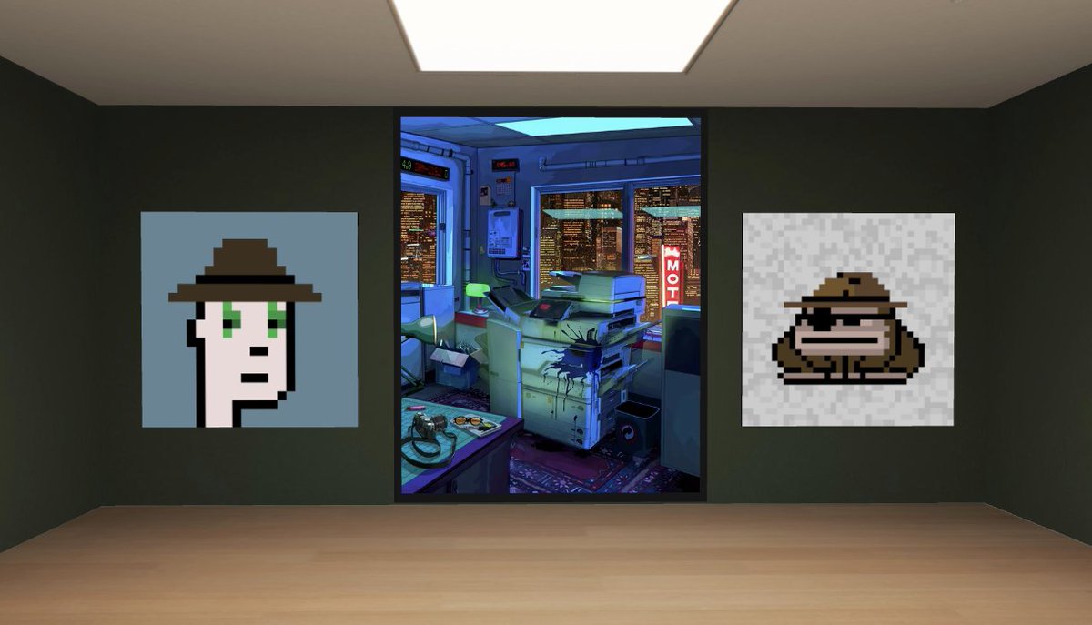 z013x's tweet photo. Very excited to be displaying the gem of my collection - Gen 2 Replicator🖨️ (@BRRRDAO) by @Mad_Dog_Jones at the 6529 Gradient gallery! 
Special thanks to @mintface for assisting with the process🖖. https://t.co/JXDQLf42bY