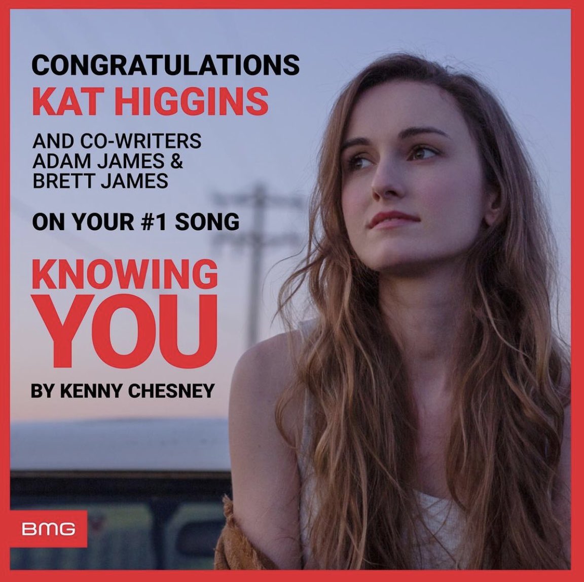 Man, I love it when the good guys win. Congrats to Kat Higgins @kathigginsmusic on writing her FIRST # 1 Country song!! I am SO proud of this friend of mine. 10 years in this town - writing.writing.writing…never giving up. Congrats Kat! 🙌