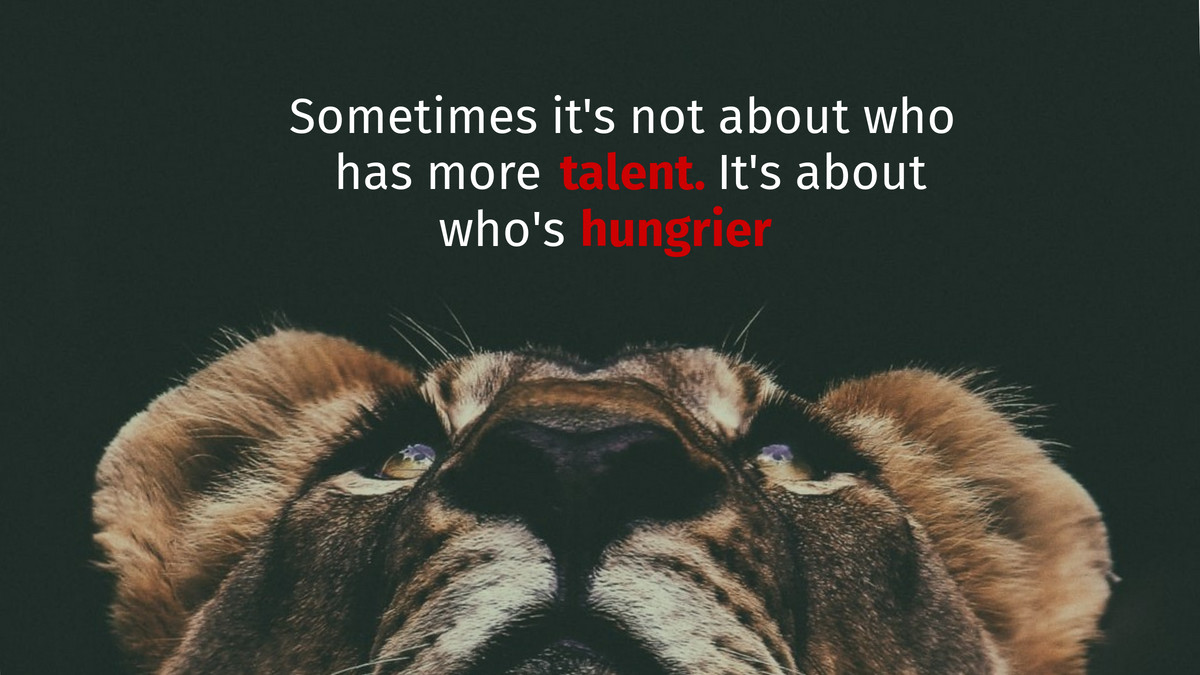 Sometimes it's not about who has more talent. #inspiration #dailymotivation #lifelessons #growthmindset #empoweringquotes