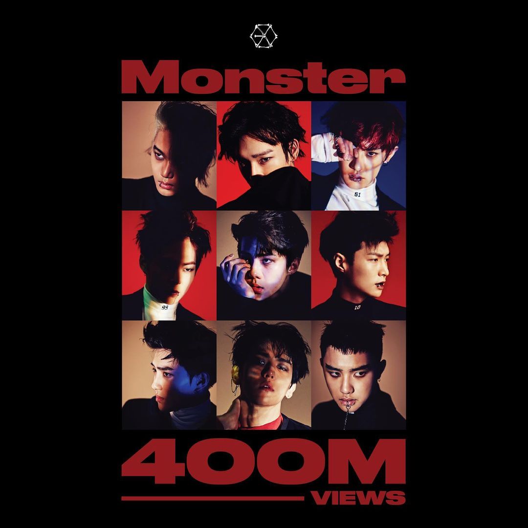 cosmIX_342's tweet photo. EXO 'MONSTER' surpasses 400M on YouTube 🎉🥳
#EXOMonster400M #EXO #EXOL #exosongs @exoonearewe @weareoneEXO @B_hundred_Hyun https://t.co/VDQyJqofl4