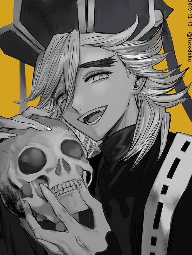 "What? I'm just making sure their hair is nice and neat. I like to keep track of all the Hashiras I kill and put them on display as decoration."