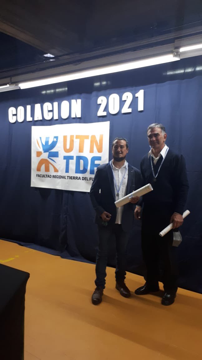 Este martes 07/12 se llevó a cabo el Acto de Colación de grado en UTN.
En esta oportunidad se entregó el título a los Ing Pesqueros Maximiliano Fabro y Sergio Amaya.
Excelentes profesionales recibidos en nuestra casa de estudio.  #UTN #IngenieriaPesquera #Ushuaia