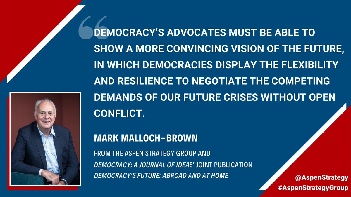 OpenSociety's tweet photo. American democracy needs to be on solid ground at home if the U.S. is to succeed in strengthening democracy worldwide, writes Open Society President @malloch_brown ahead of the U.S.-hosted #SummitForDemocracy. #AspenStrategyGroup https://t.co/Jn9hgs9Adx https://t.co/2MSl3C8Rvv