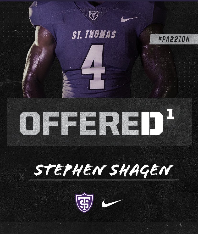 ShagenStephen's tweet photo. After a great talk with @douglichten @CoachDodson13 @Coach_Caruso I am blessed to have received an offer from @UST_Football thanks to all the people who helped along the way @Josh_Montzingo @DaltonBolger @WyattEvenson @johndmccurdy1 
@bangulo @BrandonHuffman @ParkCityFtbl https://t.co/3aXhkb503i