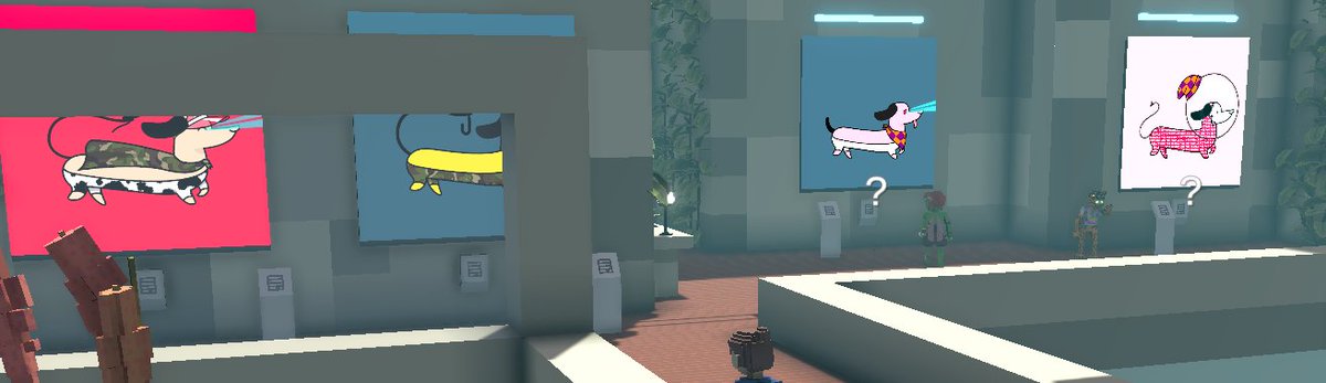 vosle2's tweet photo. @TheSandboxGame 7 NFT Dogs on display.
3 lower floor and 4 upper floor
#sandbox 
#SandboxAlphaContest https://t.co/rIGUzcEhs0