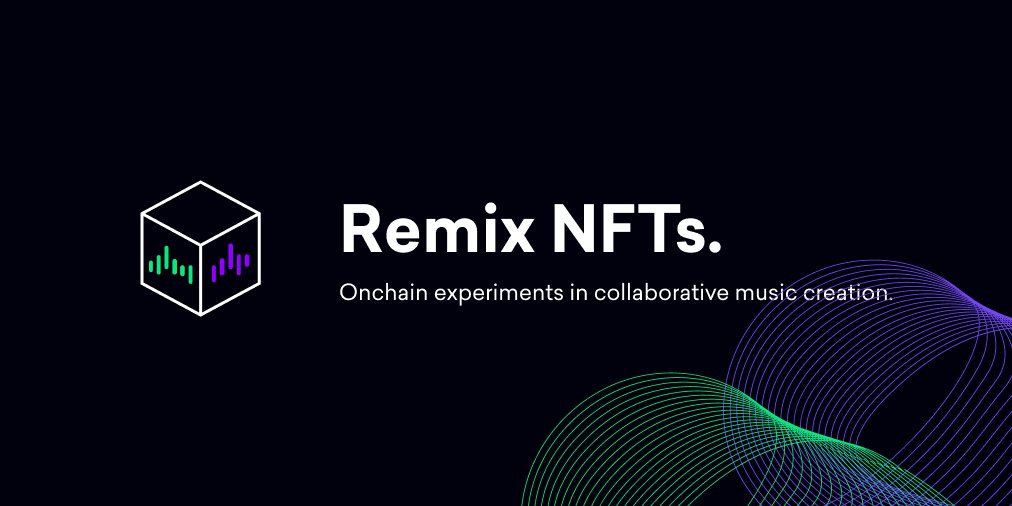 RemixNft's tweet image. Introducing Remix NFT, a web3 community united by the opportunity to create music by collaborating on chain. 

Our first experiment is an NFT that allows up to 16 artists to create a song together using a layering approach. 

#nftart #NFTartists #music #Collab