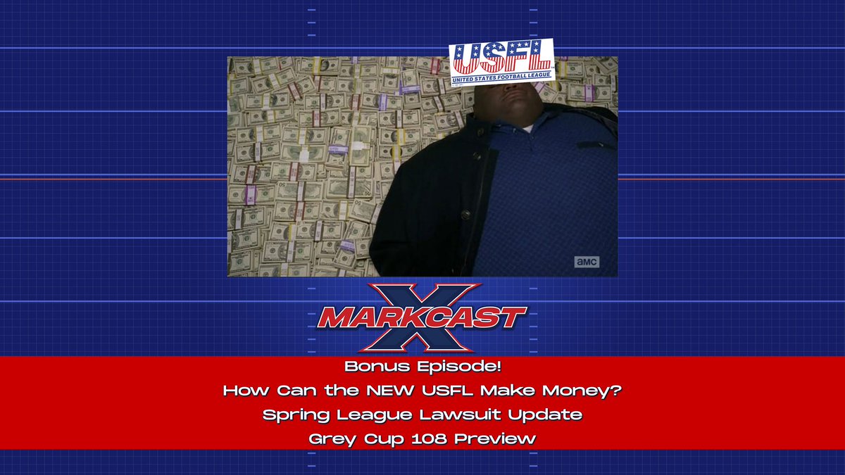the_markcast's tweet photo. See you tonight at 5pm PST! I'll be in the chat!
https://t.co/BuCVZ2AeEB
Got a special BONUS episode!
We chat #USFL with @jeffedelstein,
get a #TheSpringLeague lawsuit update with
@MickeyShuey,
and talk @GreyCupFestival with @gregorydunnett!
#XFL
#CFL
@CFL
#TheSpringLeague https://t.co/bQL1WToUY7