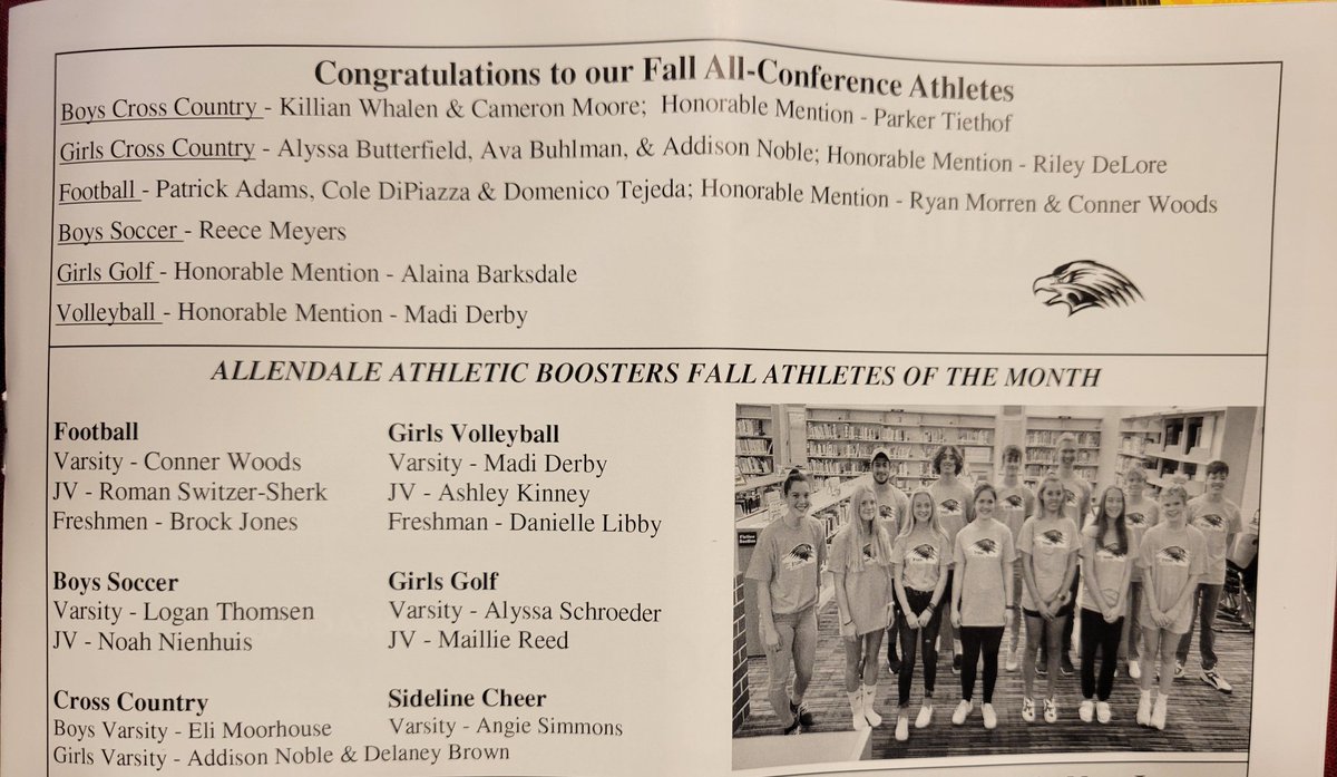 Allendale (MI) Falcon Football (@adalefootball) on Twitter photo <a href="/ConferenceOk/">okconference</a> All Conference and <a href="/AHSFalconSports/">Allendale Athletics</a> Student Athletes for the fall season listed in the Allendale Announcer
One more shout out to <a href="/ConnerWoods16/">Conner Woods</a> <a href="/DomenicoTejeda/">domenico tejeda</a> <a href="/patr1ckadams/">Patrick J Adams III</a> <a href="/morren_ryan/">Ryan Morren</a> Cole Di Piazza, Roman Switzer-Sherk, and Brock Jones
#Team52 #Team53IsWaitin <a href="/ConferenceOk/">okconference</a> All Conference and <a href="/AHSFalconSports/">Allendale Athletics</a> Student Athletes for the fall season listed in the Allendale Announcer
One more shout out to <a href="/ConnerWoods16/">Conner Woods</a> <a href="/DomenicoTejeda/">domenico tejeda</a> <a href="/patr1ckadams/">Patrick J Adams III</a> <a href="/morren_ryan/">Ryan Morren</a> Cole Di Piazza, Roman Switzer-Sherk, and Brock Jones
#Team52 #Team53IsWaitin