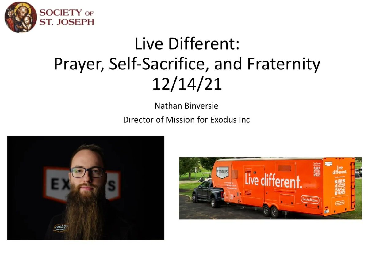 #FaithFormationAlert

Live Different? Live Different!

Join us next Tuesday, 12/14, as we host Nathaniel Binversie.

#SSJCTK #3Pillars #FaithFormation #FamilyLeadership #WorksOfMercy #YearOfStJoseph #TMIY #AllThingsNew @CTKTampa