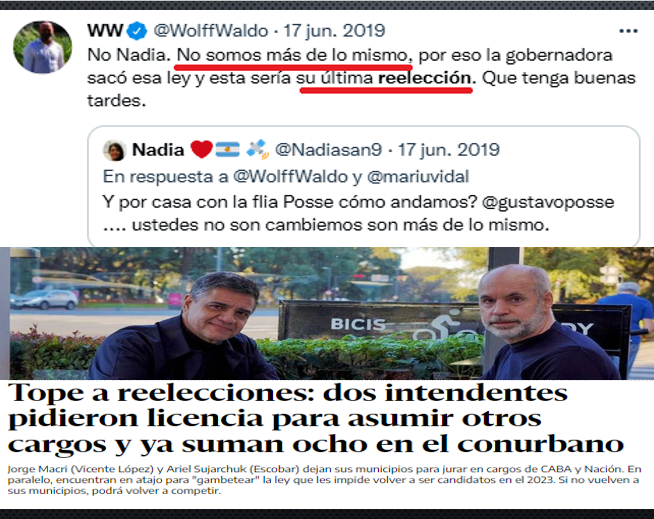 Jorge_Elbaum's tweet photo. (1/2) El Papanata Pretencioso Waldo Wolff (#PPWW) se vanagloriaba de haber aprobado una normativa en la provincia de Buenos Aires que habilitaba la reelección a dos mandatos. En junio de 2019 se pavoneaba de probo dignatario y se diferenciaba irónicamente de Gustavo Posse... https://t.co/lZrpb5pzuq