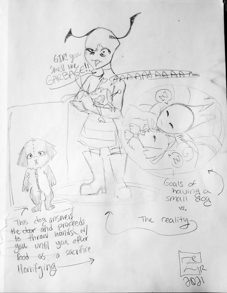 ze_zir's tweet photo. Sometimes a family is you and your robot dog that likes to literally eat trash and roll in filth lmao #iz #zim #gir #newzim https://t.co/5igzQlbGNC