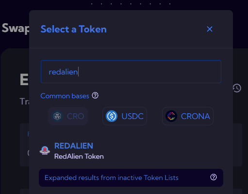 redaliendefi's tweet photo. Thanks, @cronaswap for adding our token ($REDALIEN) to your platform

#cro #defi #nft #YieldFarm https://t.co/0xasfLTNCR