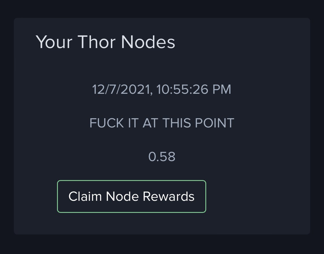 When you degen all week on nodes and gave up hope on naming them. $Thor https://t.co/RhwSKYxNxl