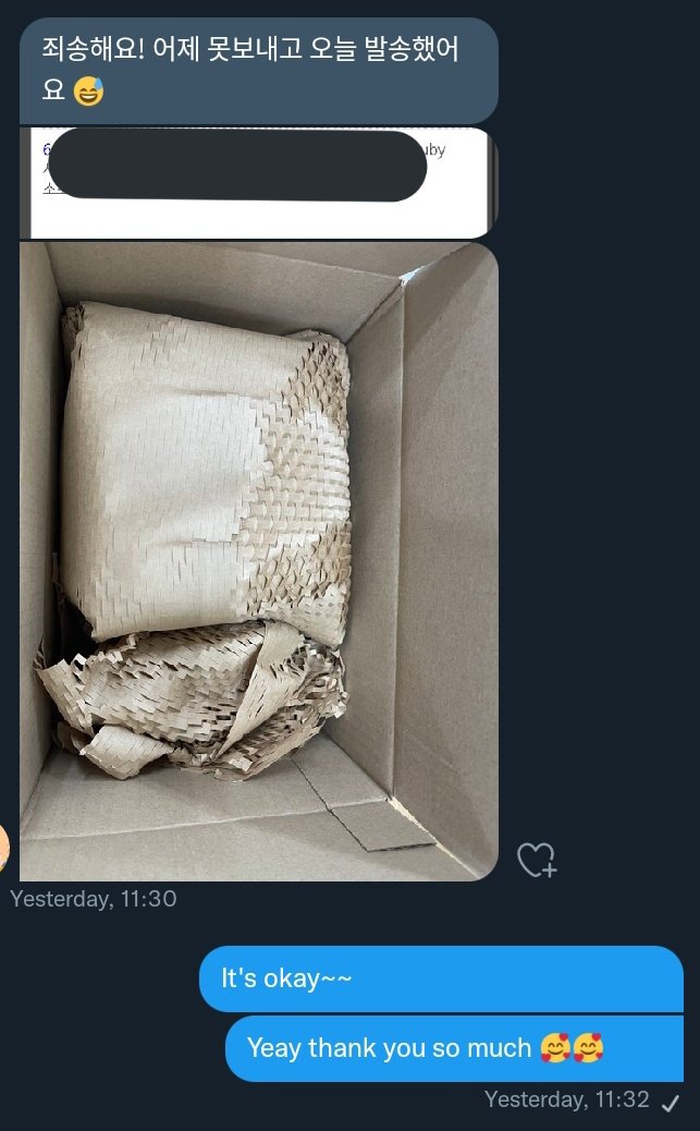 zhangruby_'s tweet photo. #byrubyupdate
Payment for Yeosang Birthday Cup, Yunho SG2021 ID, Seonghwa and Yeosang POC has been made to the seller.
Both seller also post out the items ππ Will update more when they arrive at the warehouse π₯° https://t.co/uGDDNX2nqM