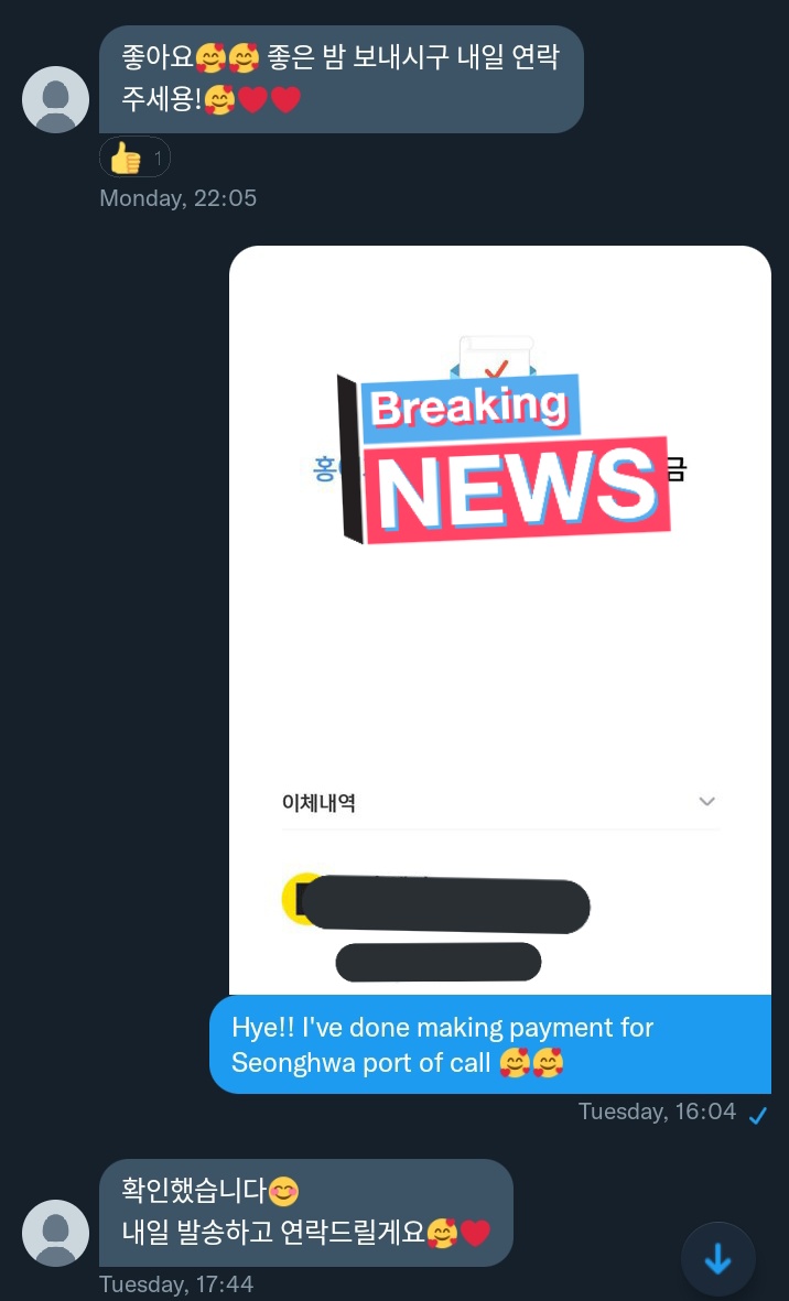 zhangruby_'s tweet photo. #byrubyupdate
Payment for Yeosang Birthday Cup, Yunho SG2021 ID, Seonghwa and Yeosang POC has been made to the seller.
Both seller also post out the items ππ Will update more when they arrive at the warehouse π₯° https://t.co/uGDDNX2nqM