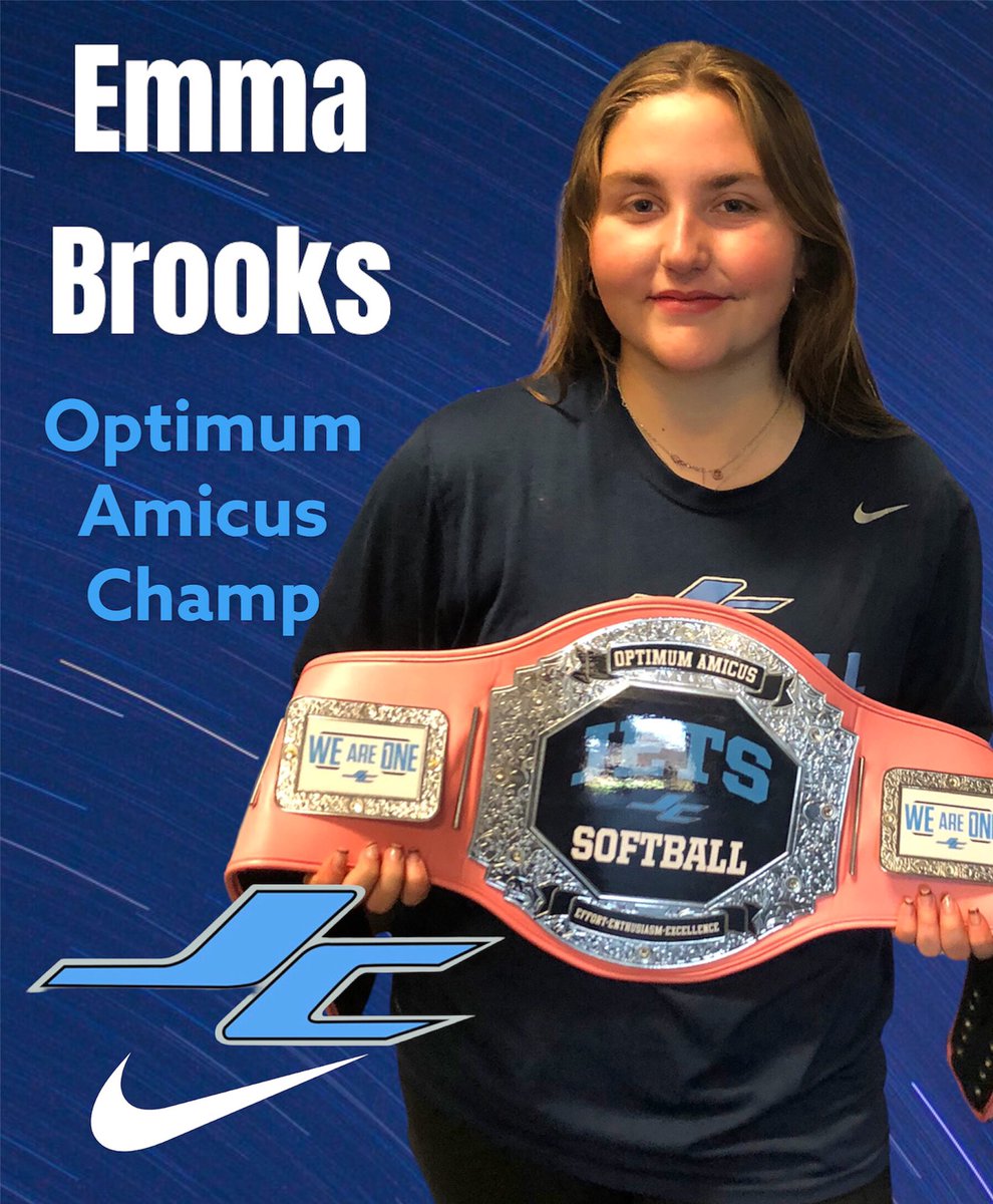 JCJetsSoftball's tweet photo. Emma Brooks was awarded the Title in November for being a Team Leader!!  #JCPride #JetsFlyHigher https://t.co/HovXAcbvUg