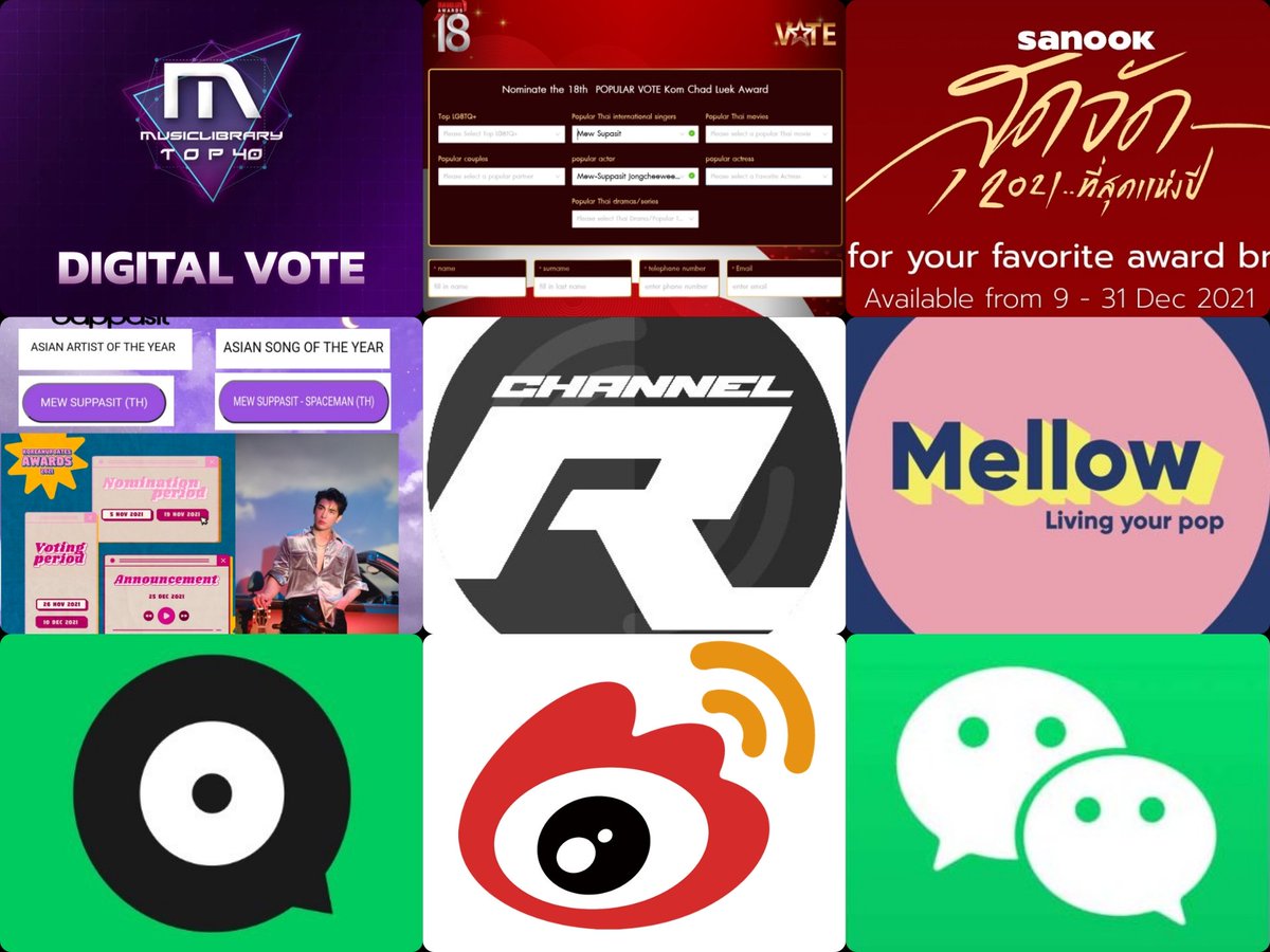 MSSWorldwide_'s tweet photo. ⭐All Voting Guidelines⭐
◾Music Library
https://t.co/YHztZwOr94
◾KomChadLeuk
https://t.co/sBXvEE2JHV
◾Sanook
https://t.co/NOchzTY9yg
◾KoreanAwards
https://t.co/mQL9tnCD4M
◾ChanneR
https://t.co/gyovBFnJGt
◾Mellow Dec
https://t.co/qIpTFOOeDr
◾Joox Weibo Wechat
@MSuppasit https://t.co/tT1aIXUzG3