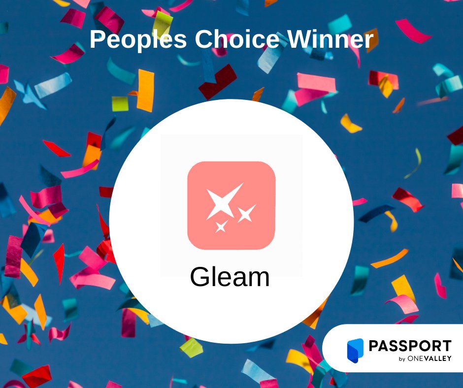 theonevalley's tweet photo. 🎬That’s a wrap! Congratulations to our Pitch Winner @navimize and People’s Choice Gleam! 

And well done to audience winner D'Anne Hotchkiss who received Passport free for a year. If you missed the action, head to our events page: https://t.co/Dx7Xid7RJ6 https://t.co/to2WWefmR6
