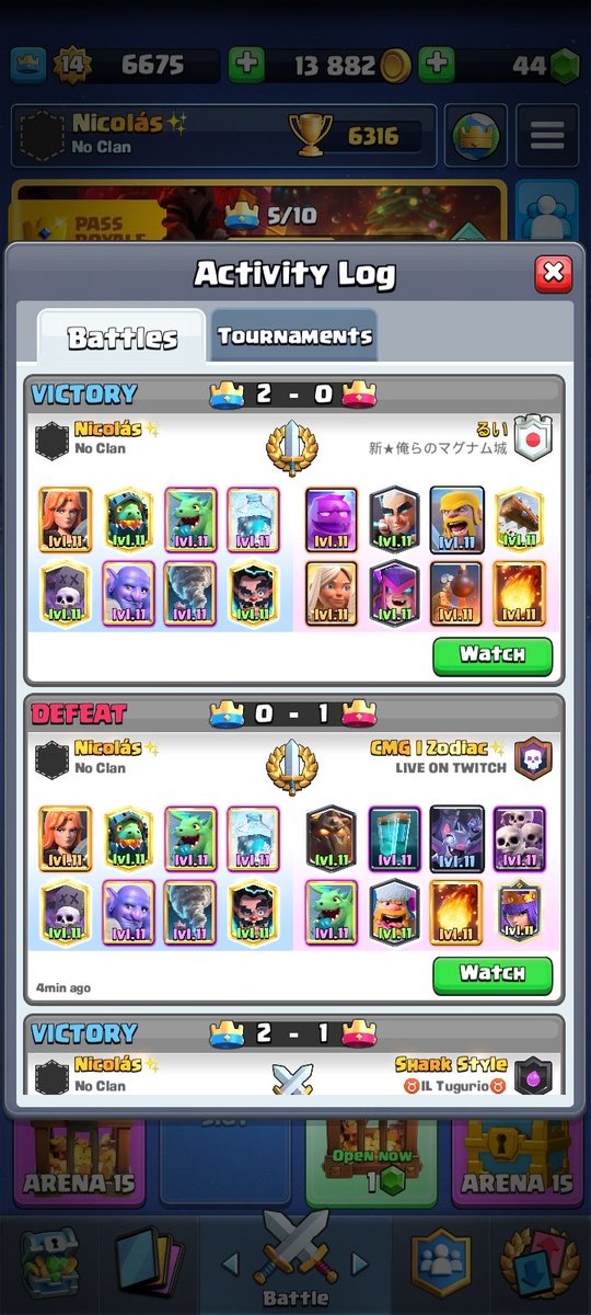 Hoy cumpli algo inesperado y fue jugar contra uno de mis jugadores favoritos, que es <a href="/Zodiac_CR/">Zodiac</a>  ❤