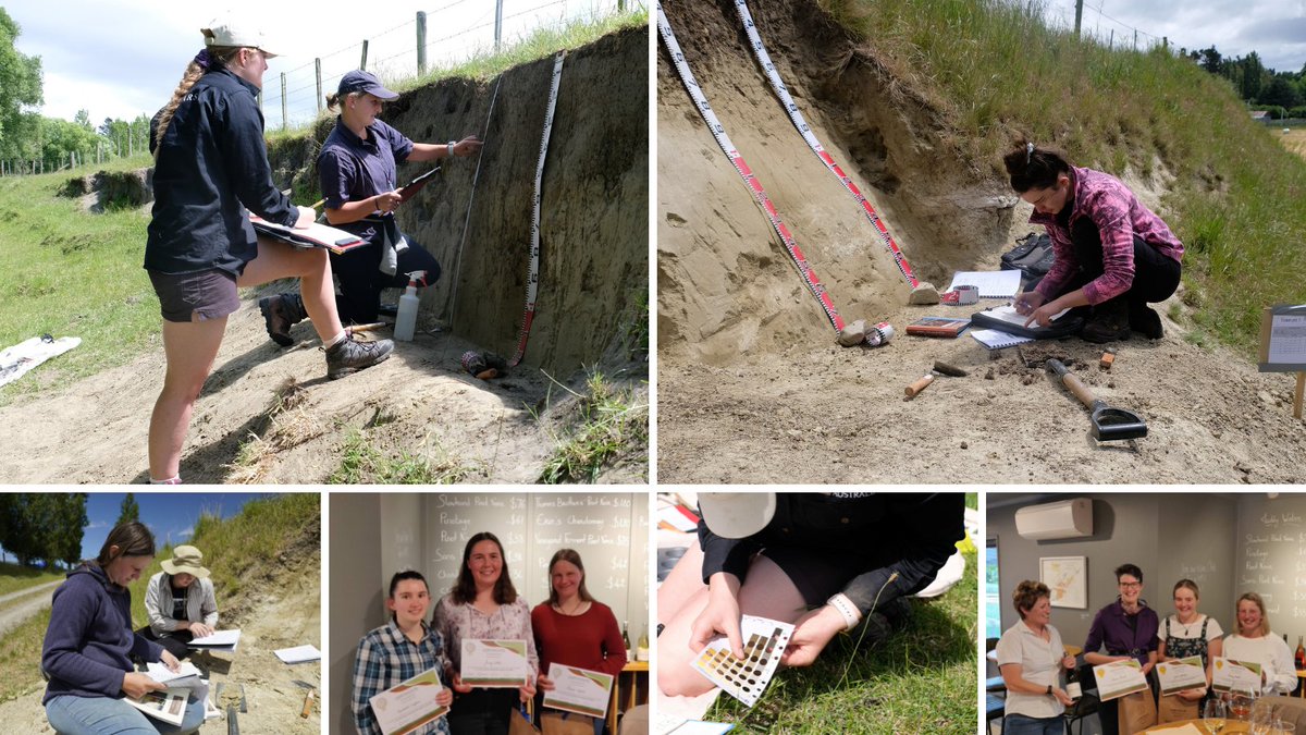 Lincoln alumni were on hand to help out current students as they dug into soil judging competition at <a href="/GreystoneWines/">Greystone Wines</a>' vineyard recently. The event is run each year in partnership with <a href="/mwlr_nz/">Manaaki Whenua Landcare Research</a>, where several LU grads are now employed. Details here: bit.ly/3EEnbIm