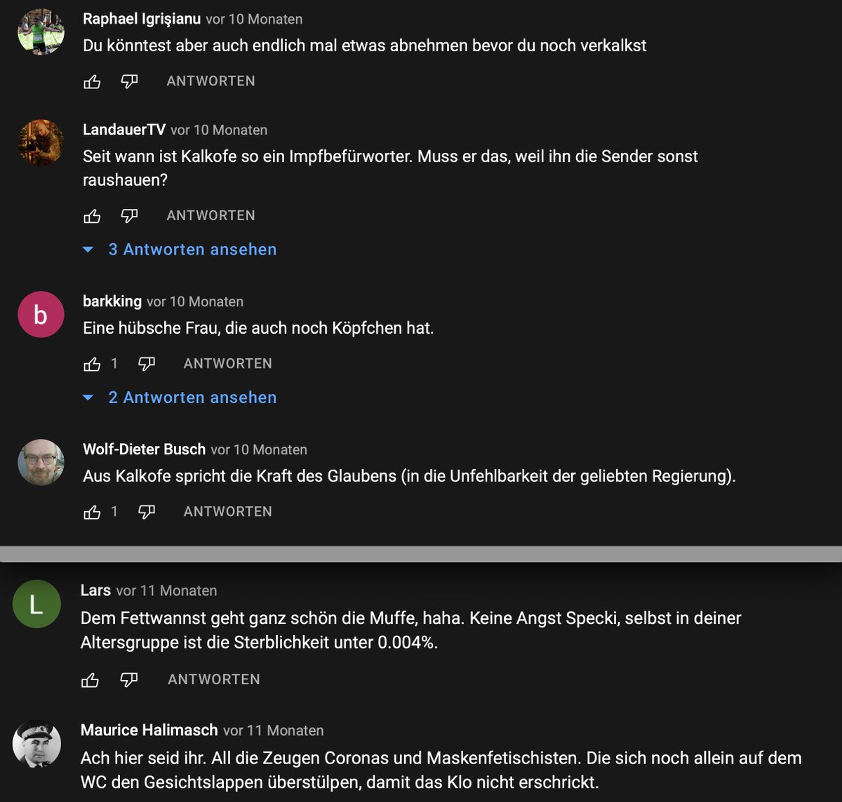 twitkalk's tweet photo. Und nur mal so aus Spaß nebenbei ein paar der Kommentare um MASKENLOS-Clip...
Mehr muss man nicht sagen.
#Mattscheibe #Maischberger #Maskenlos #FakeBrain
https://t.co/gHRDCueauq https://t.co/pQiARdiSqz