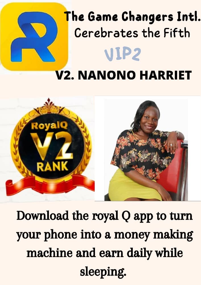 jenipher_nakasi's tweet photo. Let's congratulate champion Harriet for stepping up to a V2 rank, you have made us proud 👏👏💃💃
Click on the link to register 👇
https://t.co/FWA0oRlF14
#dailyincome
#crypto
#royalqtradingrobot https://t.co/BMCUiUR7u2