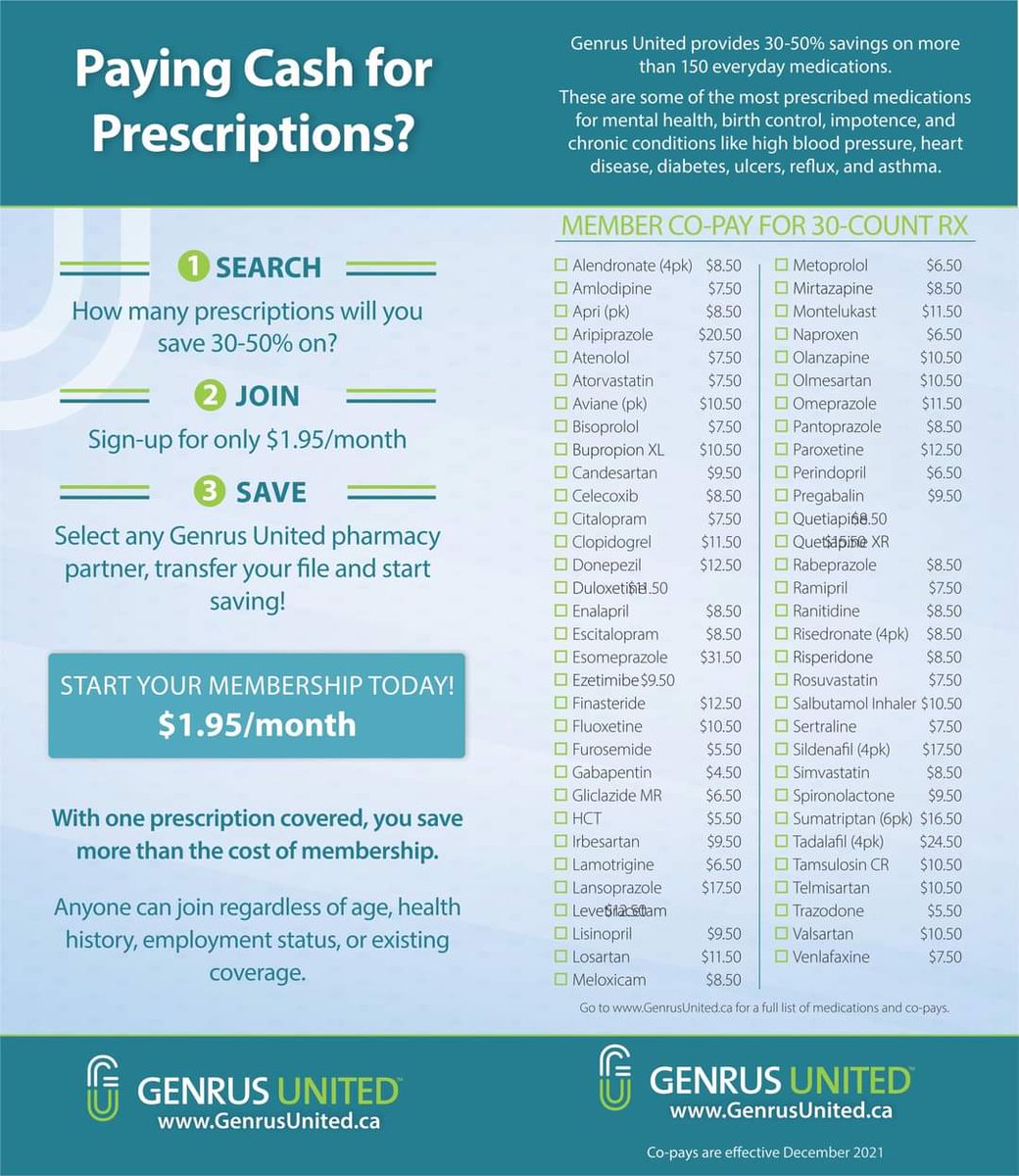 Genrus United partners with community minded pharmacists committed to your health. When you join Genrus United, you receive attentive, personalized service while you save money often at your very own local pharmacy! #pharmacy #medications #HealthForAll