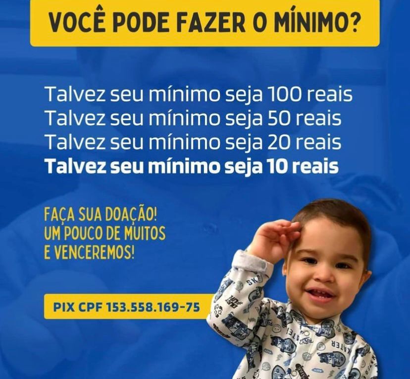 ser1feliz's tweet photo. A luta não acabou Estado argumenta não ter dinheiro p custeio do tratamento do Thobias na Holanda. Bora ajudar. Ele já está lá na cara, coragem e fé. Conheça a história em @salveothobias https://t.co/B0cuebtO40