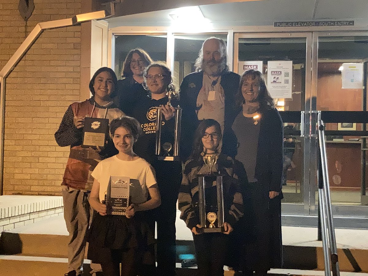 AcademyACL's tweet image. Proud to celebrate District 11’s Gifted Ed Department’s Top Rating from Colorado Department of Education! Proud to be a part of #CSSD11 and our Robotics Team’s 4 new 🏆s! @BESTRobotics @VEXRobotics #RoadtoRegionals