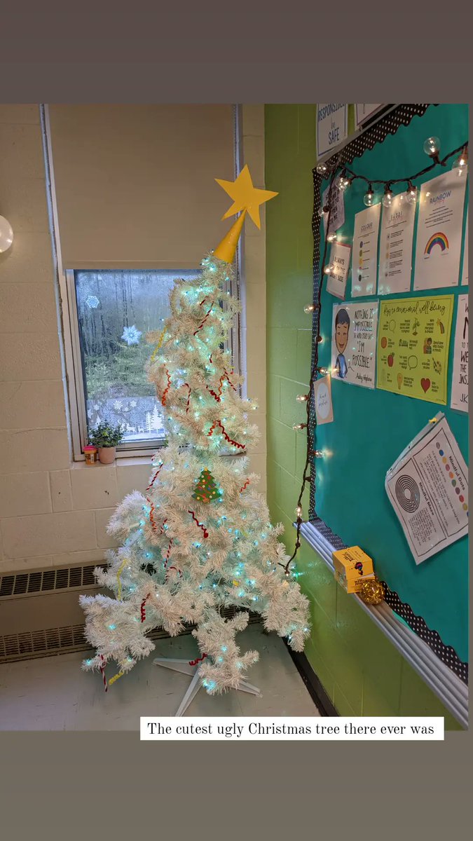 Ms_C_Clarke's tweet photo. Our little Grinchmas tree #grinchtree #grade6 #perfectlyimperfect 🎄 https://t.co/QOP8O0XJUF